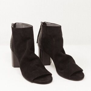 SEYCHELLES Black Tie Boots Black Suede